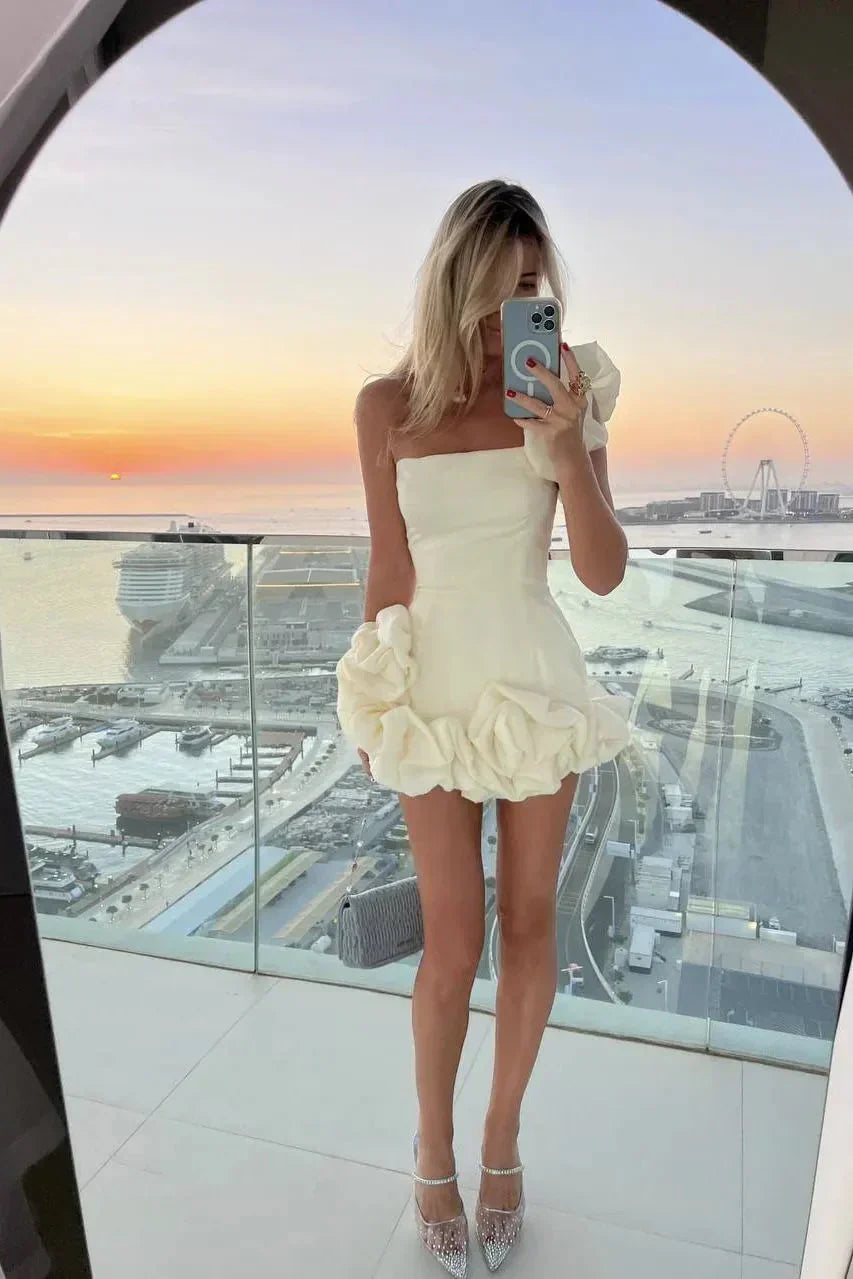Elegant Floral Mini Dress