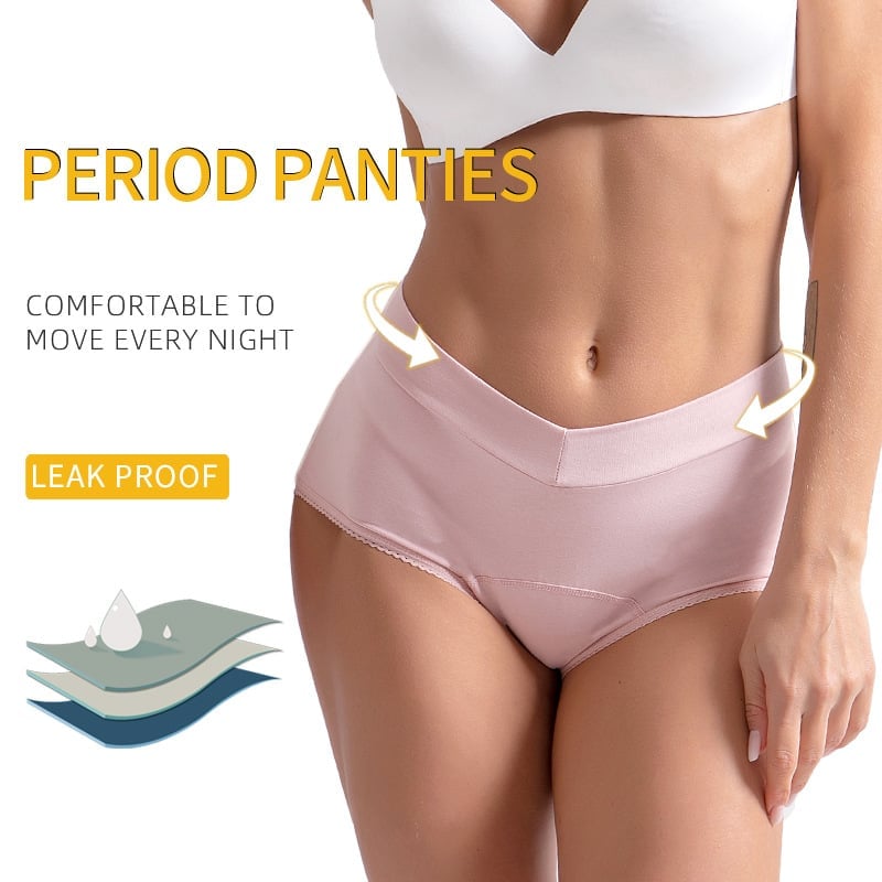 Women’s Leakproof Underwear | High-Waisted Period Panties | Reusable Cotton