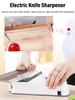 Electric Knife Sharpener | Double-Sided | 5-Second USB Rechargeable Blade Restorer