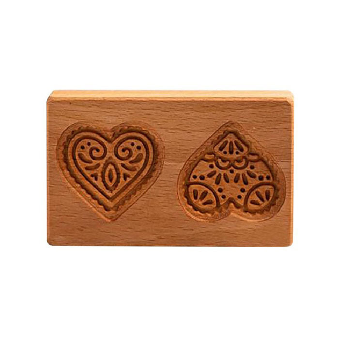 Wooden Cookie Mold Set | Engraved Pastry Stamps | Gingerbread & Biscuit Press