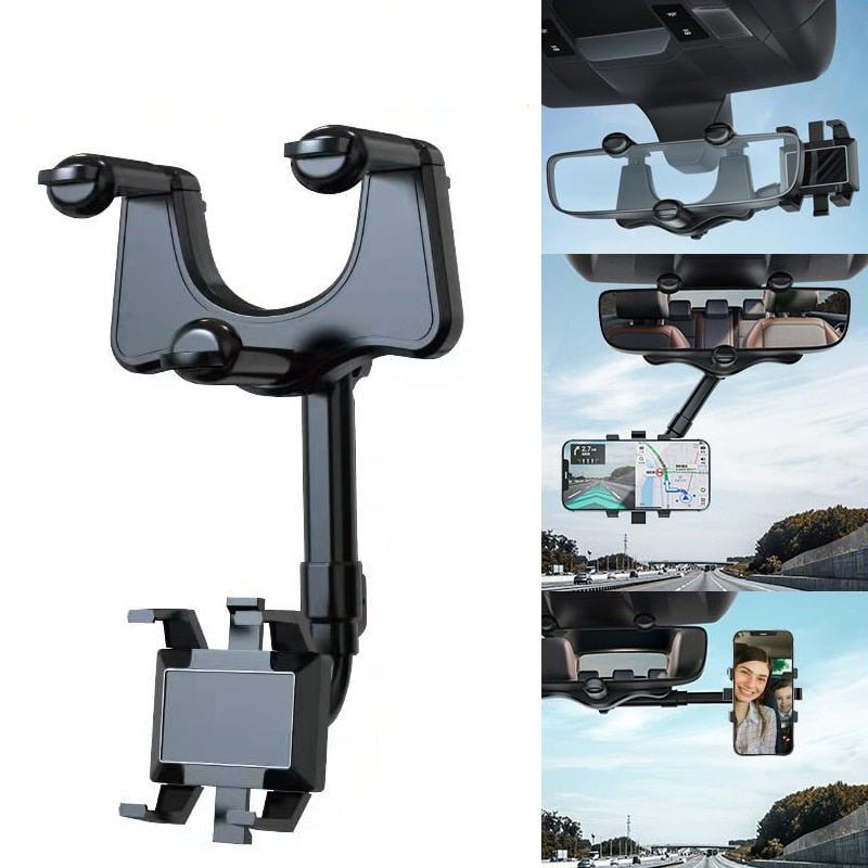 Pro Max 360° Rearview Mirror Phone Holder