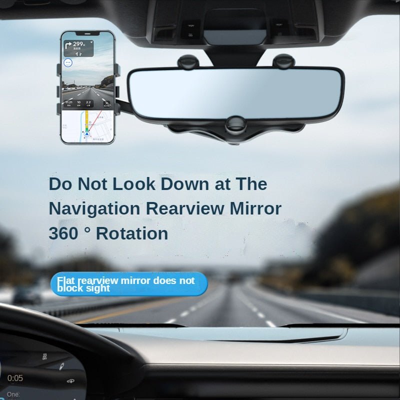 Pro Max 360° Rearview Mirror Phone Holder