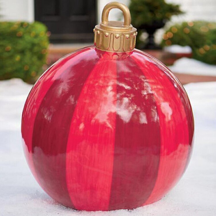 Christmas Inflatable Decoration Ball | Outdoor Yard Ornament | 60cm PVC