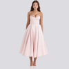 Juliette - Midi Dress with Floral Corset for Women