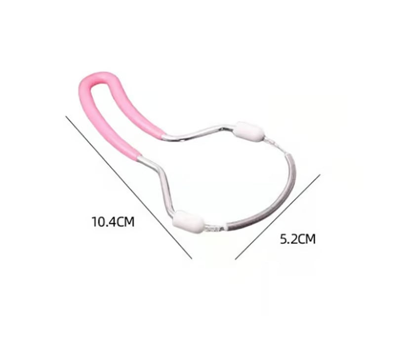Facial Hair Remover Spring Tool | Gentle Manual Epilator | Stainless Steel | Portable & Battery-Free