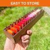 Embroidery Thread Organizer | Wooden Bunny Bobbin Set | 16-Piece | Storage Corral Included