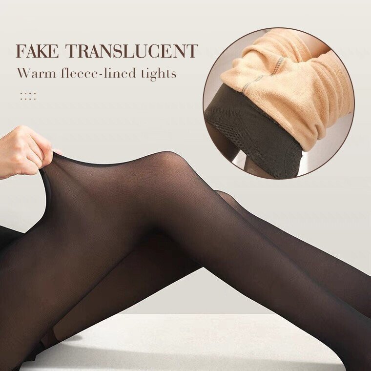 Women’s Fleece Lined Pantyhose | Thermal Sheer Tights | Winter Warm Slim Fit