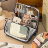 Makeup Organizer Bag | Travel Cosmetic Case with Compartments | Waterproof & Structured Design