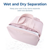 Women’s Travel Toiletry Bag | Waterproof Lining | 4 Compartments | Upright Full-Open Design | 11 × 6.3 × 9.4 in
