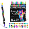 Acrylic Paint Markers Set | ChromaSet™ Fine Tip | Vibrant, Smudge-Proof, Multi-Surface