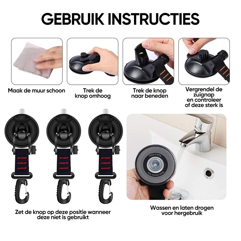 PowerHook™ Powerful Suction Hold