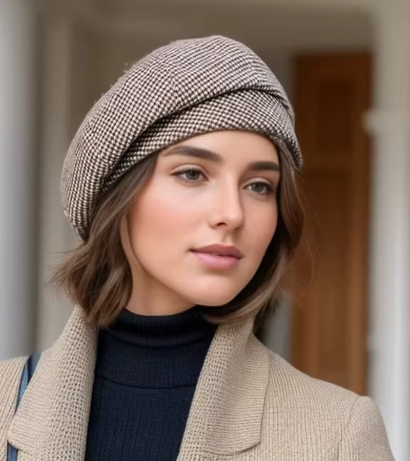 Women’s Elegant Cap | Parisian Chic Style | Breathable Soft Fabric | One Size