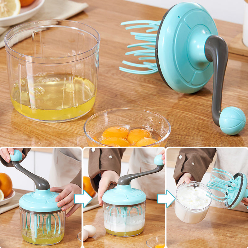 HandyWhisk - Cream and Egg White Whisk with Hand Crank