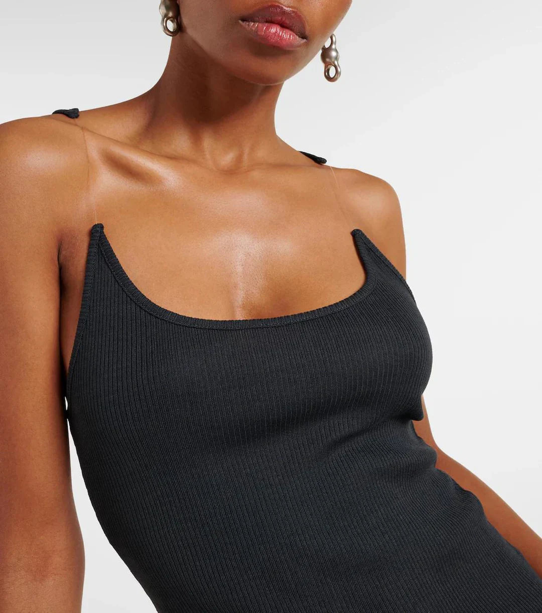 Women’s Ribbed Top | Invisible Straps | Fitted Silhouette