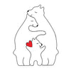 CozyBears™ Wooden Family Puzzle
