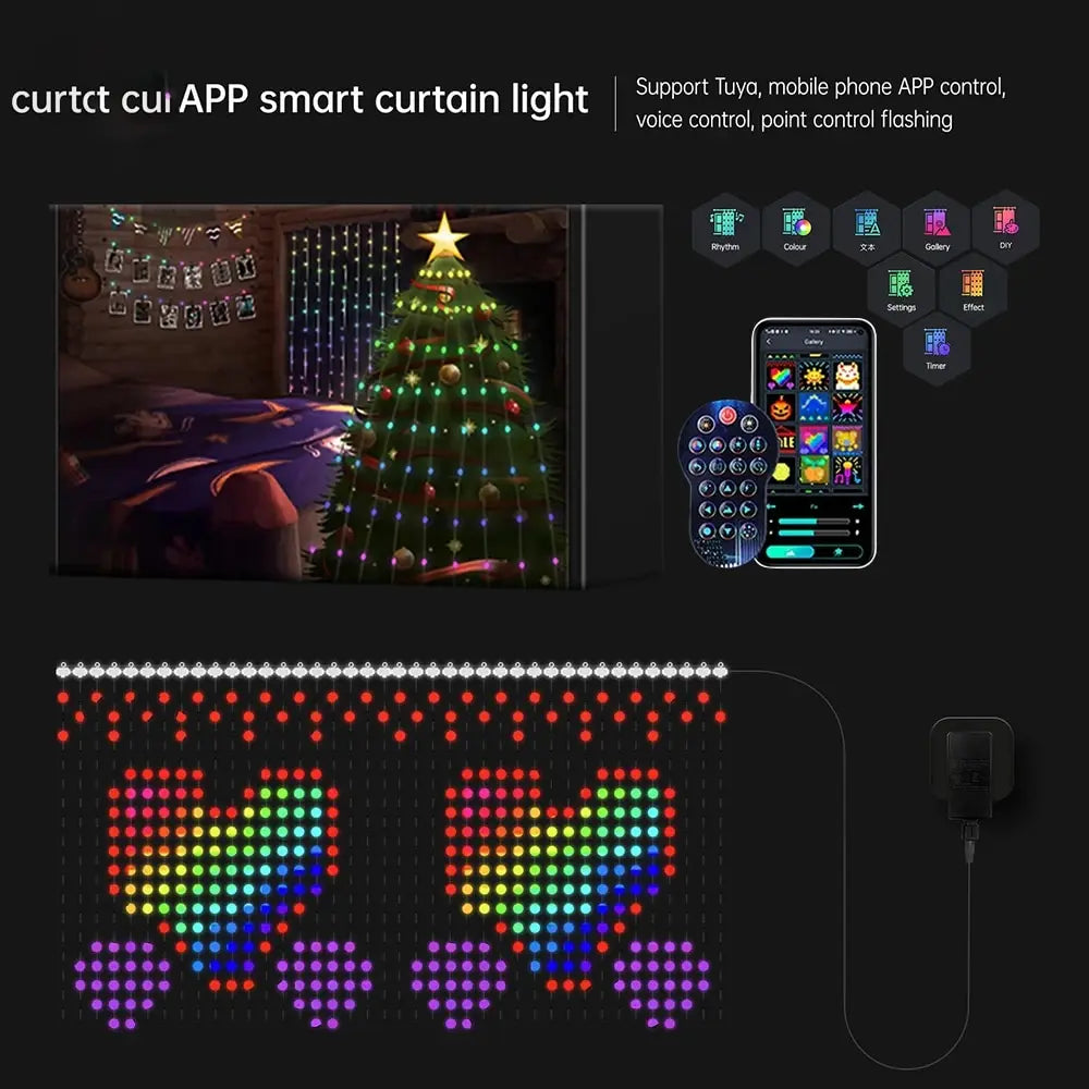 Luminous LED Rhythm Curtains