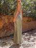 Edith - One-Shoulder Satin Maxi Dress with Slit for Women