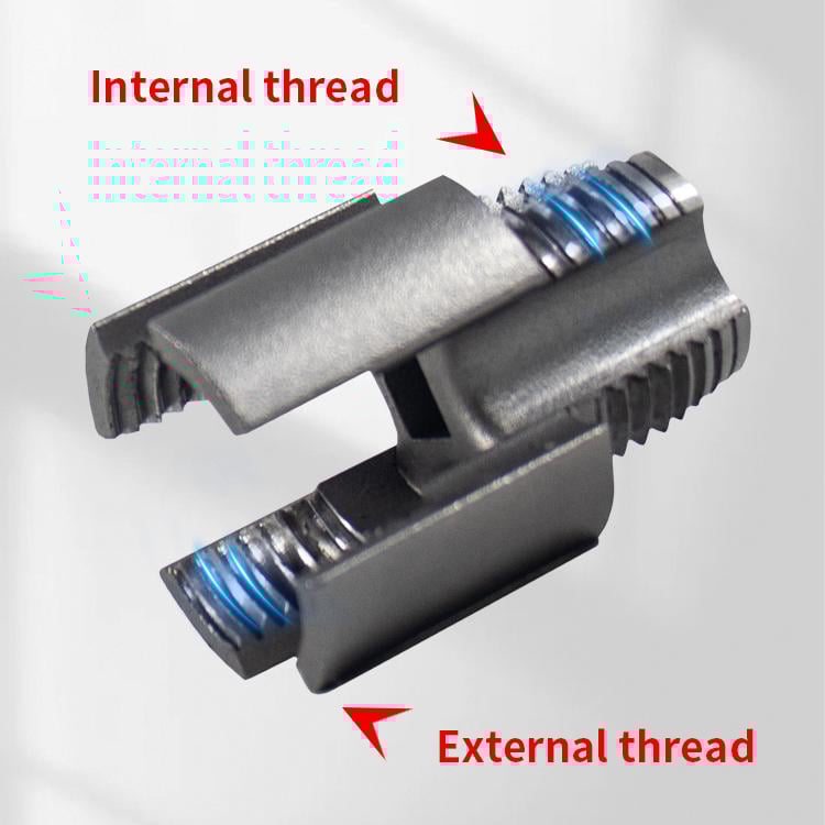 Pipe Threading Tool | Dual-Function Internal & External Threads | 40Cr Alloy Steel | 1/2" or 3/4"
