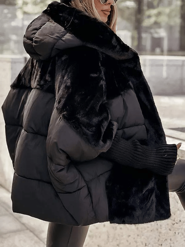 Women’s Winter Jacket | Faux Shearling Coat with Hood | Warm Zip-Up Sherpa Style S–3XL
