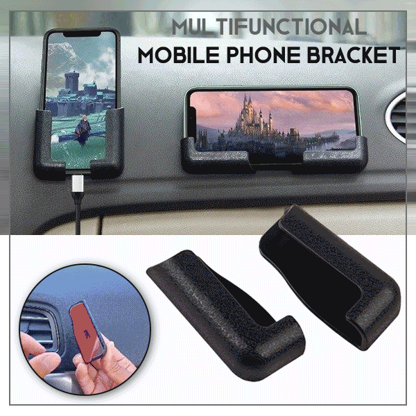 Phone Holder Mount | Adjustable Wall & Car Stand | Strong Adhesive | Universal Fit