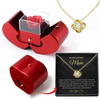 Rose Apple Jewelry Box™ | With Eternal Rose Necklace.