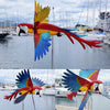 Handmade Garden Windmill | WhimsyMill™ Bird & Animal Design | Wood & Stainless Steel | Outdoor Décor