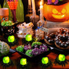 Halloween Spider LED Candle Lights | Flameless Battery Operated | Warm Yellow Glow | Indoor/Outdoor Decoration