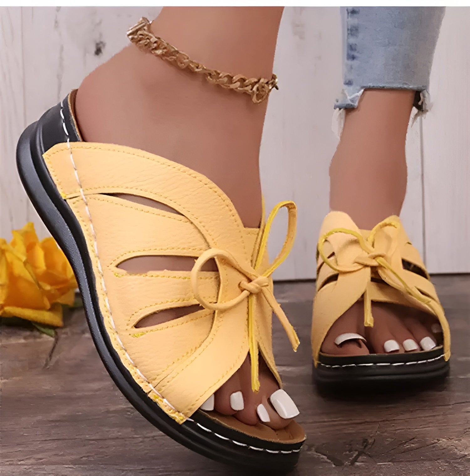 Retro Sandals for Women – Comfortable Orthopedic Shoes for Summer