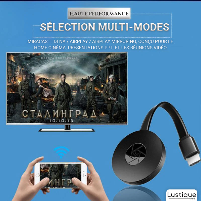 Wireless HDMI Display Adapter | MediaLink™ 1080P WiFi Screen Mirroring for Android, iOS, Windows & Mac