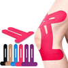 Pre-Cut Knee Support Tape | Breathable Cotton | Elastic & Water-Resistant Adhesion