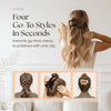 Flat Hair Claw Clip | No-Pinch Comfort Design | Strong Hold for Thick & Fine Hair