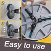 Adjustable Hole Saw Drill Punch | 45–130 mm Diameter | Triple-Blade Design | For Wood, Plaster & Ceiling Cuts