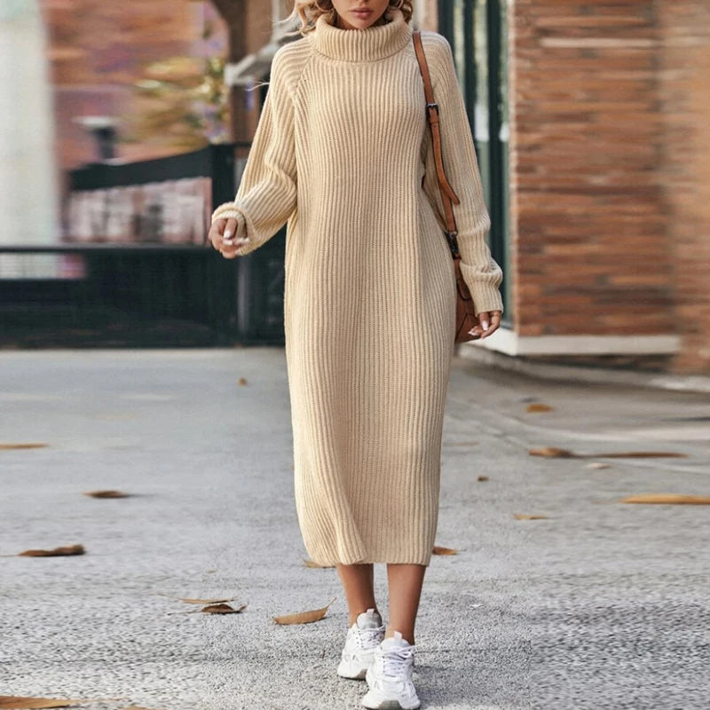 Comfortable knitted dress for women