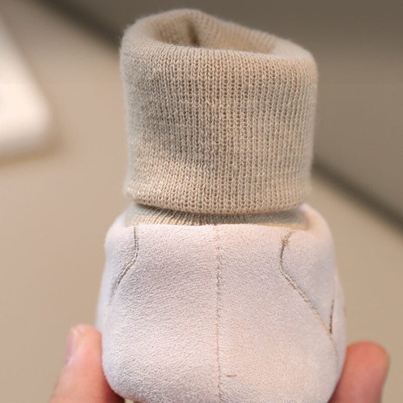 Baby Winter Booties | Soft Knitted Cotton Shoes | Anti-Slip & Warm Plush Lining | FluffyToes™