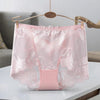 Women’s Mid-Waist Lace Panties | Seamless No-Show | Stretch Fit with Cotton Gusset