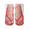 Women’s Crew Socks | Manicure Nail Art Print | Breathable Cotton Blend | Fashion Statement Daily Wear
