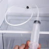 Refrigerator Drain Cleaning Kit | Flexible Brush & Spray Tool | Stainless Steel & Nylon