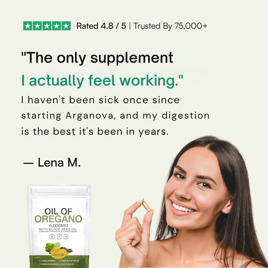 Natural Wellness Supplement | Oregano & Black Seed Oil Blend | Supports Immunity & Gut Balance