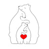 CozyBears™ Wooden Family Puzzle