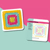 Crochet Pattern Card Deck | 50 Portable Stitch & Color Design Cards + Guide Booklet