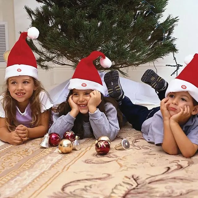 Christmas Santa Hat | Singing & Dancing Electric Hat | Plush Red Fabric