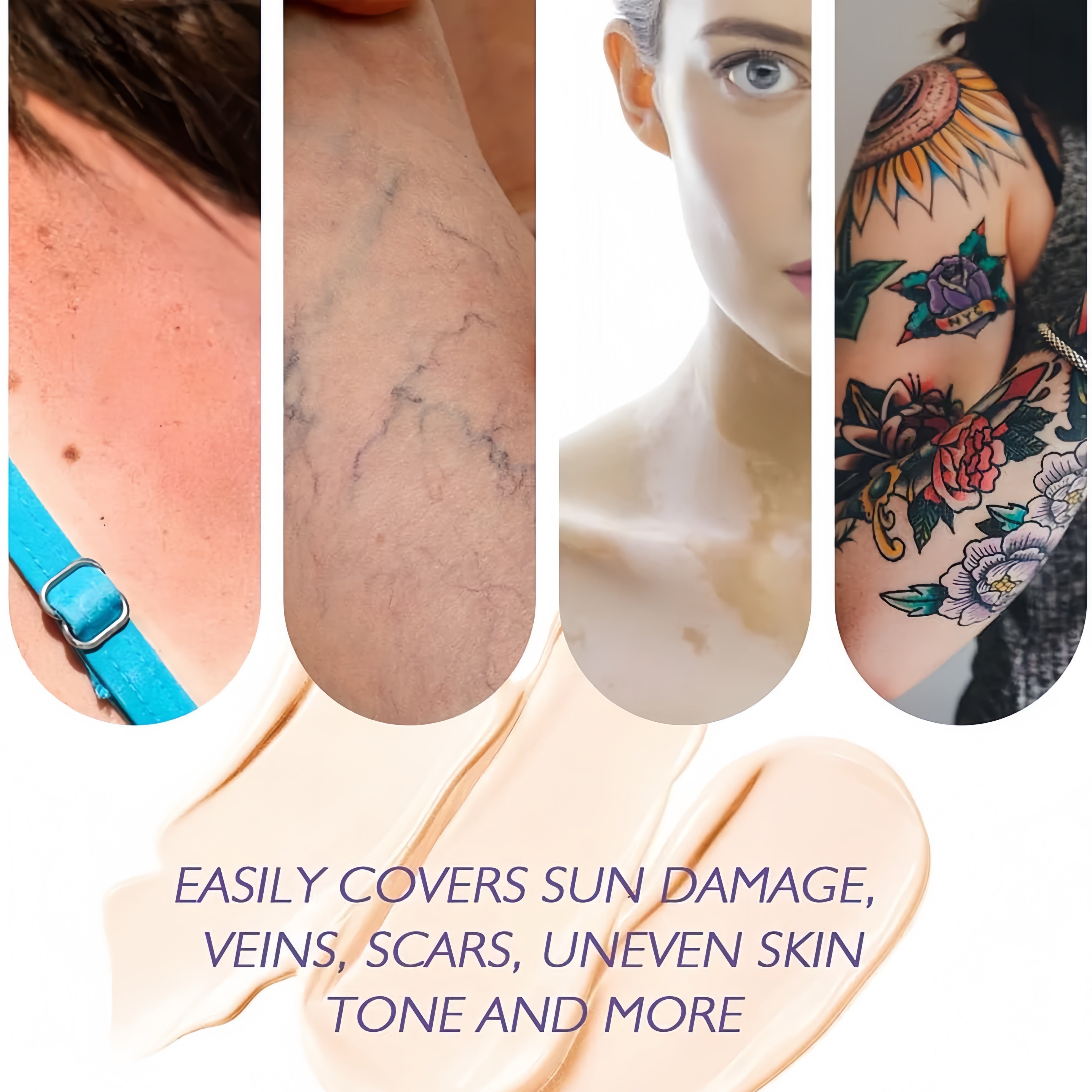 Body Makeup Foundation | Waterproof & Transfer-Resistant | Buildable Coverage