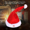 Christmas Santa Hat | Singing & Dancing Electric Hat | Plush Red Fabric