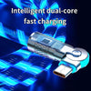 Magnetic Charging Cable | 540° Rotating Connector | Fast Charge with LED Glow