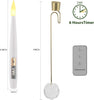 Christmas LED Tree Candles | Remote Control Flameless Lights | Set of 12 Warm White