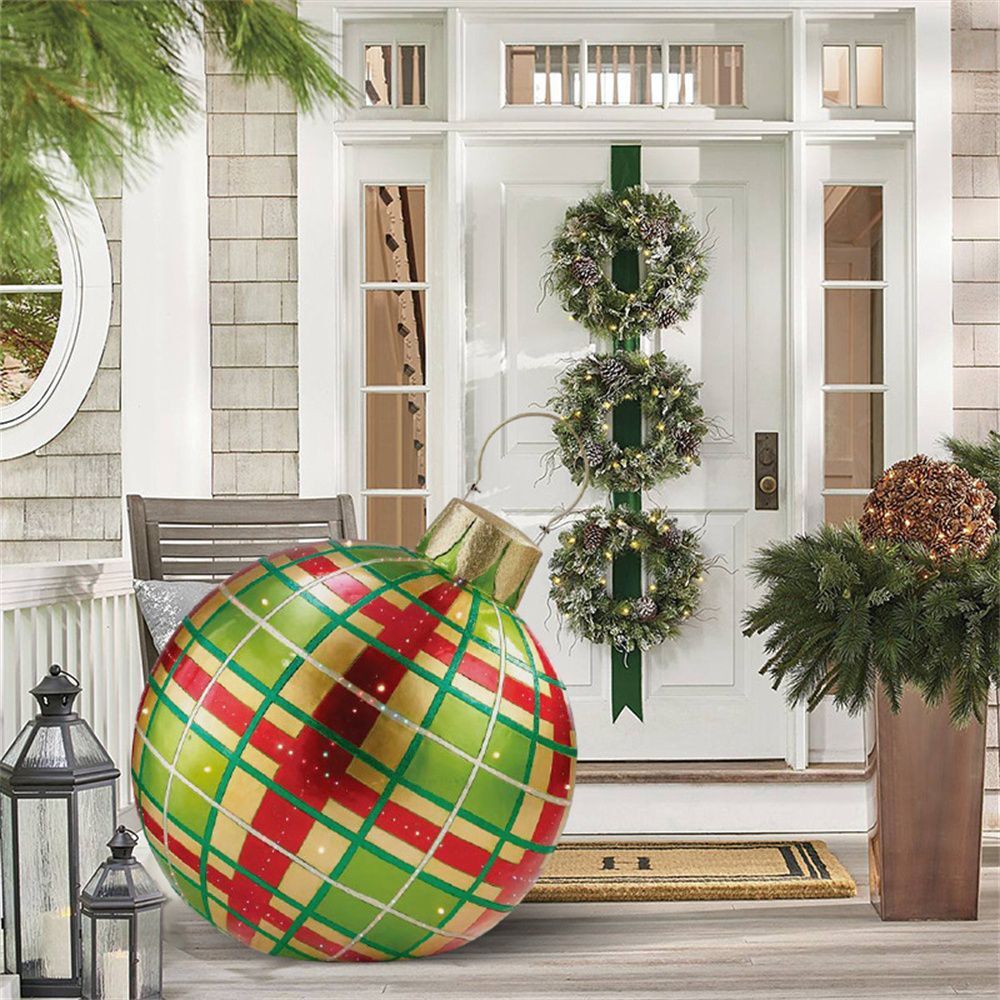 Christmas Inflatable Decoration Ball | Outdoor Yard Ornament | 60cm PVC