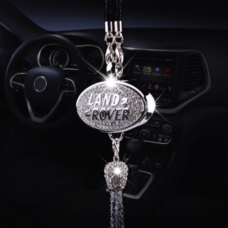 Car Rearview Mirror Pendant | Sparkling Rhinestone Accessory | Zinc Alloy | 100g