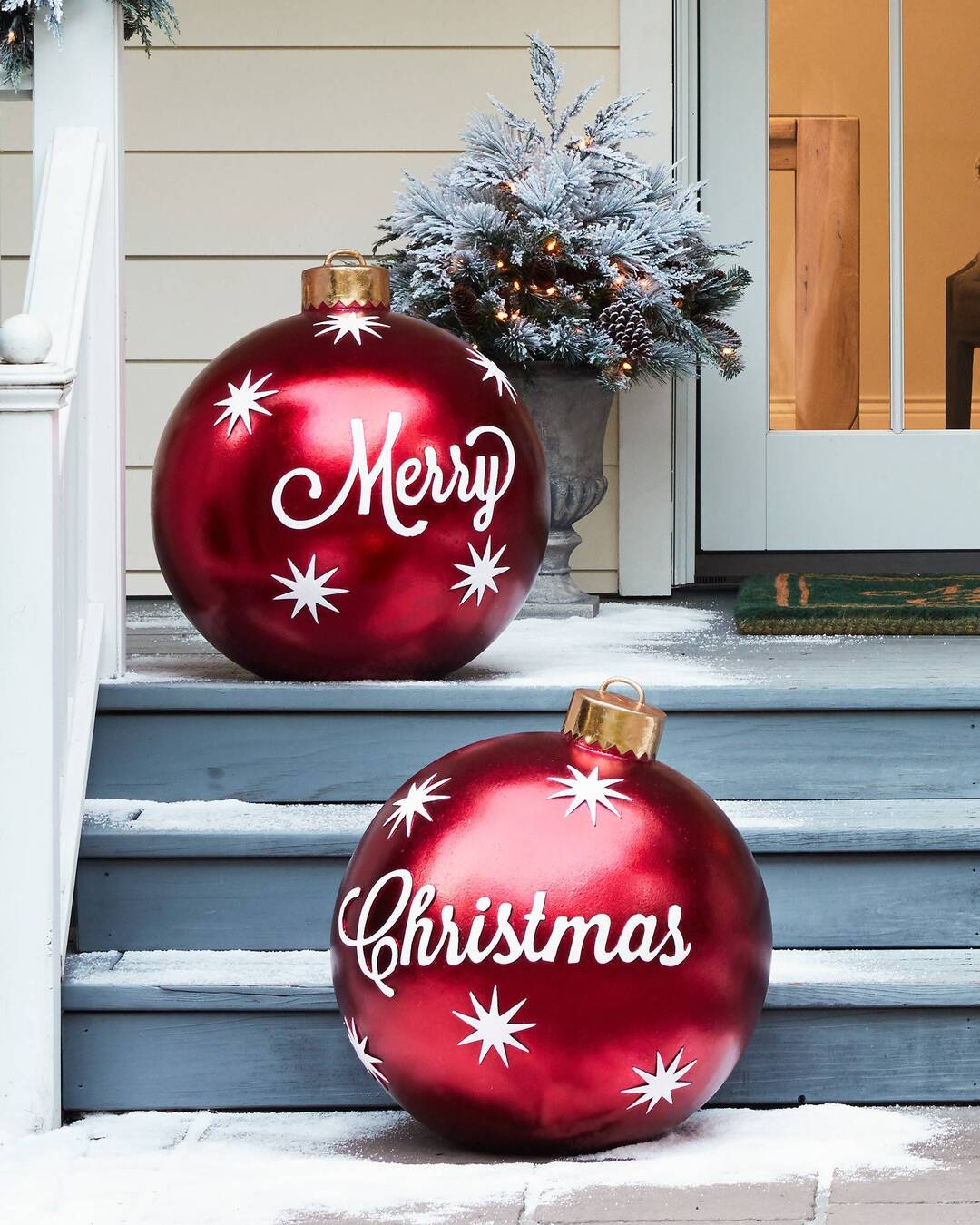 Christmas Inflatable Decoration Ball | Outdoor Yard Ornament | 60cm PVC