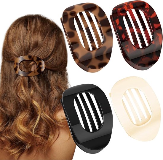 Flat Hair Claw Clip | No-Pinch Comfort Design | Strong Hold for Thick & Fine Hair