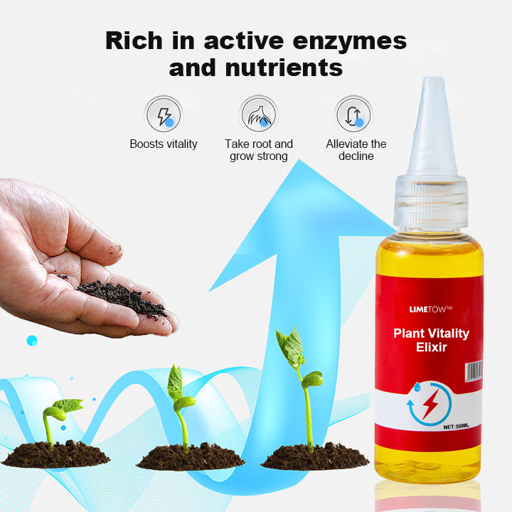 Organic Plant Fertilizer | VitalBloom™ Growth Booster with Enzymes & Minerals for Strong Roots & Lush Blooms